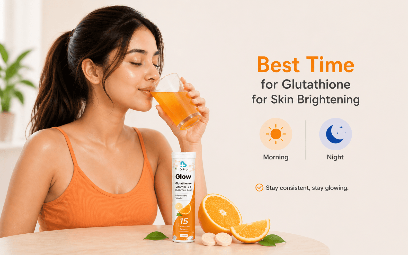 Best Time to Take Glutathione Tablets for Skin Brightening (Complete Guide)